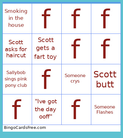 Dsfa Bingo Card