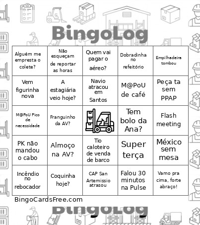Log Bingo Card