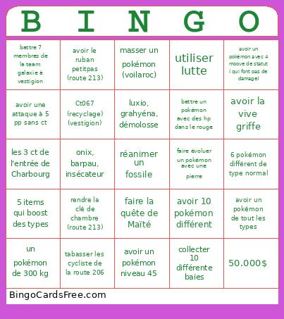 Sync 338632 Fr Bingo Card