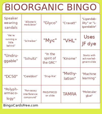 BIOORGANIC BINGO