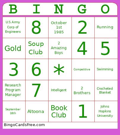 Birthday Bingo