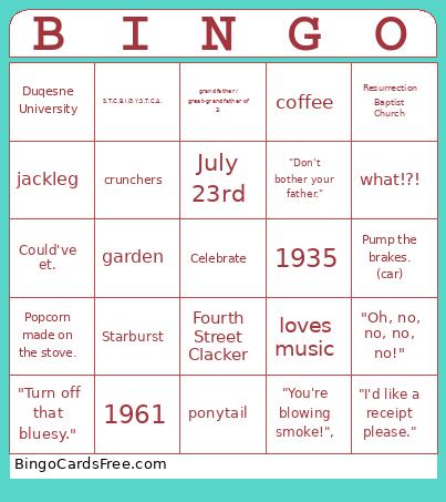 birthday Bingo