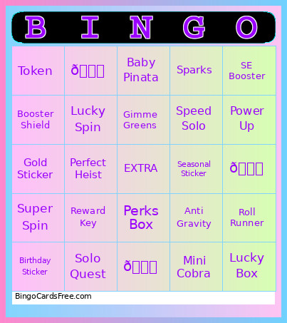 Birthday ! Bingo Card