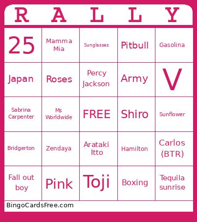 Birthday Bingo Card 2