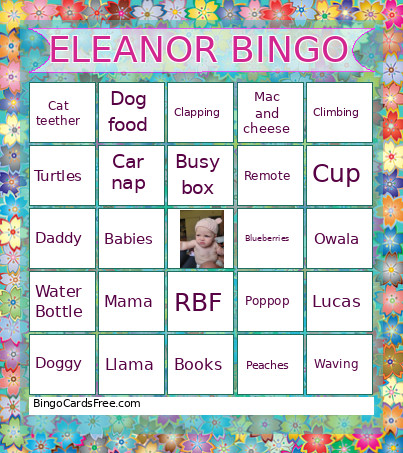 Birthday Bingo Card