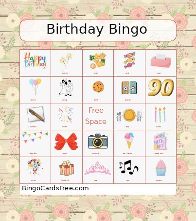 Birthday Bingo