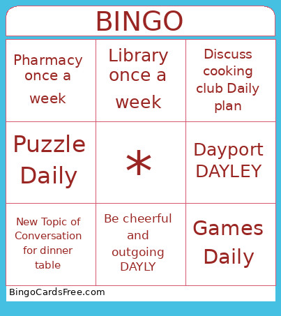 BIRTHDAY DAILY Bingo Card