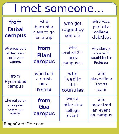 Bitsians Day 2025 - Michigan Bingo Card