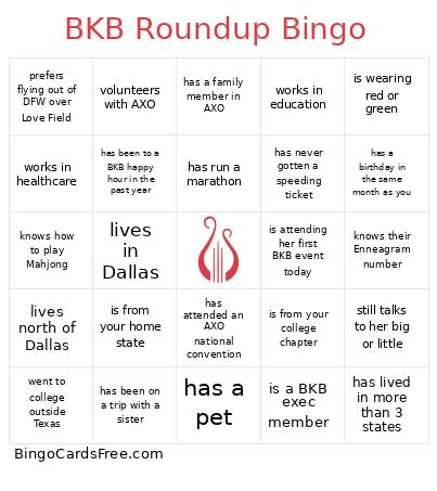 BKB Roundup Bingo