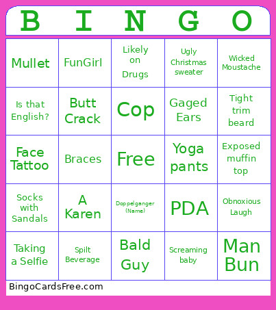 Black Friday Shopping Bingo Card