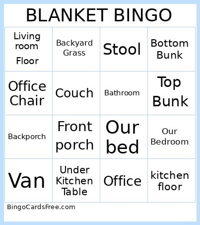 BLANKET BINGO