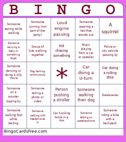Block Party Bingo