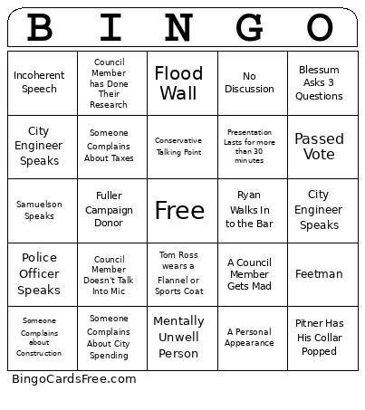 Blue Rider Bingo Card