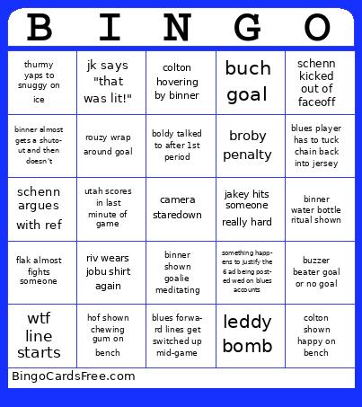 blues bingo