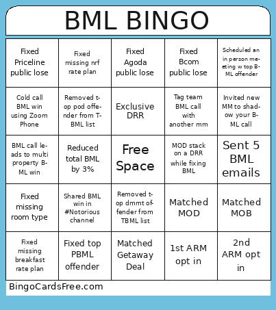 BML Bingo