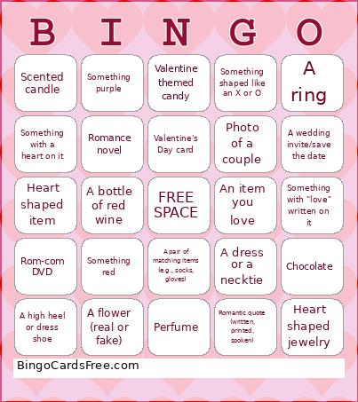 BO VDAY Bingo Card