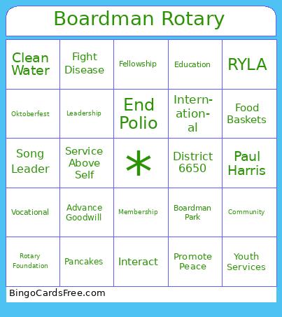 Boardman_Rotary Bingo