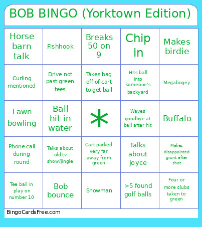 BOB (Yorktown Edition) Bingo Card