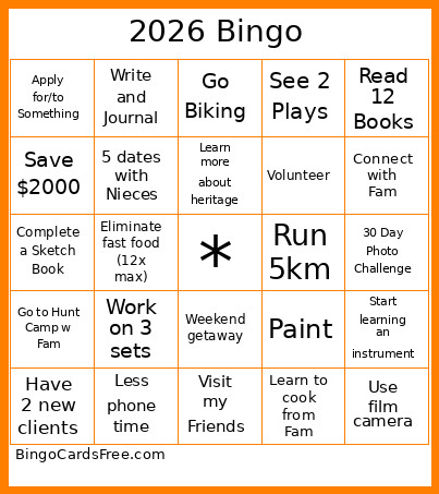 Bolton 2026 Bingo Card