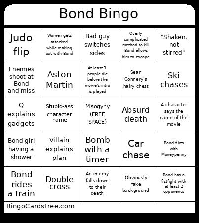 bond bingo