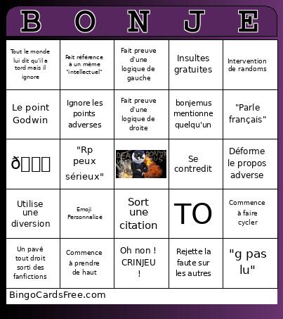 Bonjemicrobe Bingo