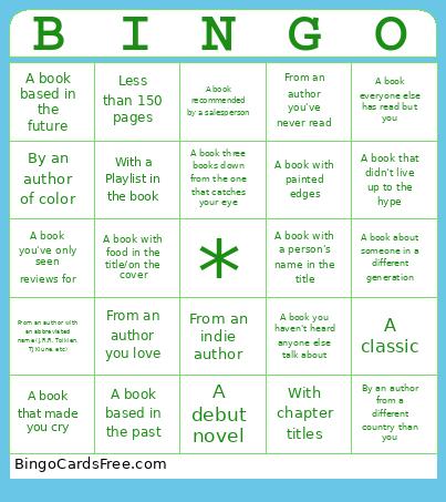 Book 2025 Bingo Card 4