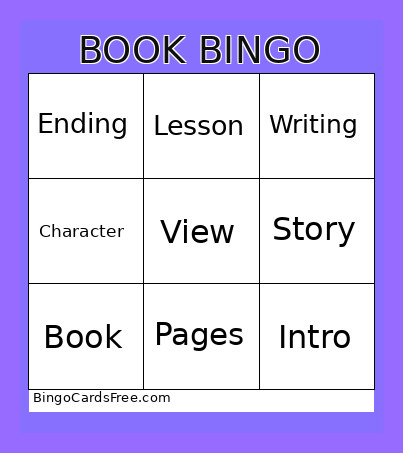 Book Bingo Card