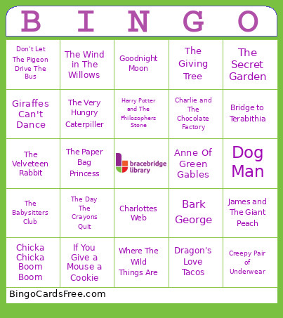 Book Bingo Card 2