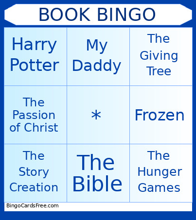 Book Bingo Card