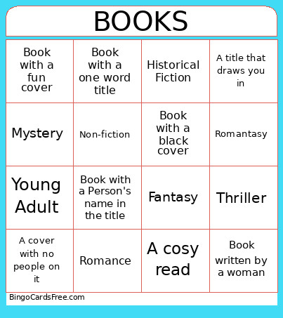 Books Bingo Card