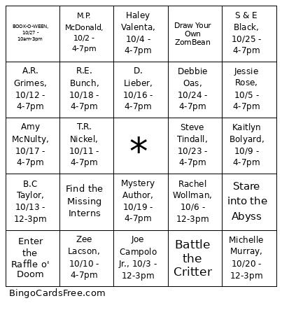 Bookshop Bingo Card