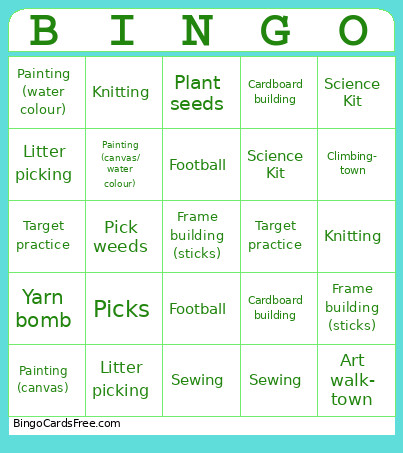 Bored Bingo Card