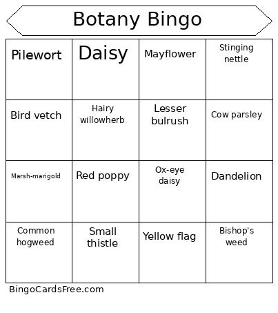 Botany Bingo