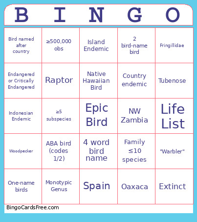 BOTW Bingo Card