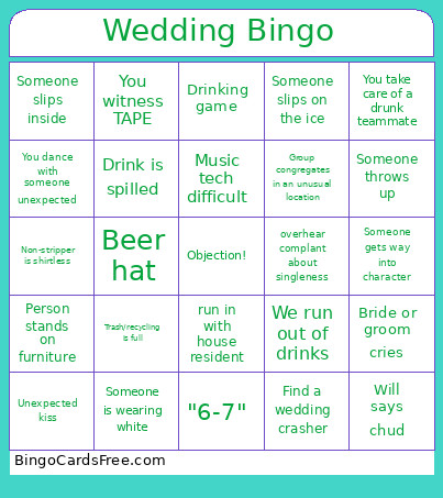 Bowdoin Maine State Bingo Card