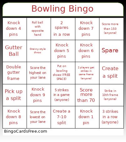 Bowling Bingo