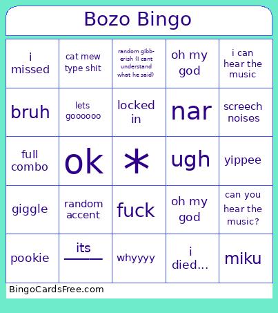 Bozo Bingo