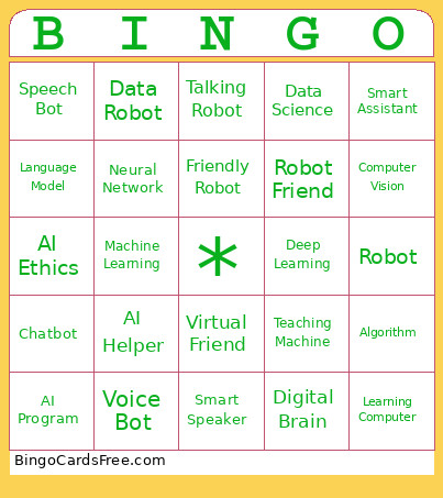 BP Bingo Card