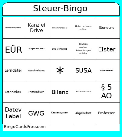 BP Eins Von 10 Bingo Card