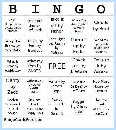 BREAKAWAY Bingo