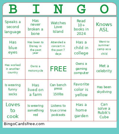 Breakthroughs Bingo