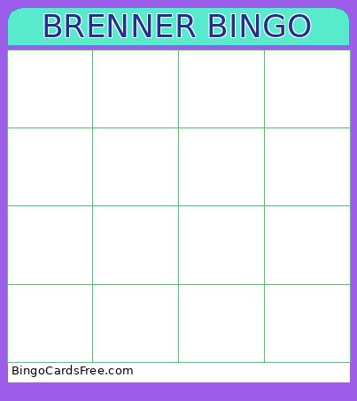 BRENNER BINGO