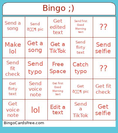 Bri-Ali Bingo