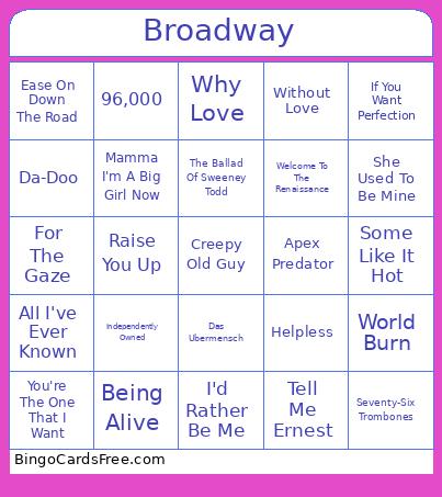 Broadway Bingo