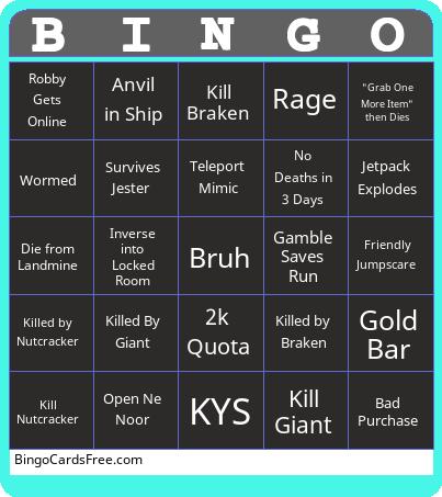 bruhs Bingo Cards Free Pdf Printable Game, Title: BINGO