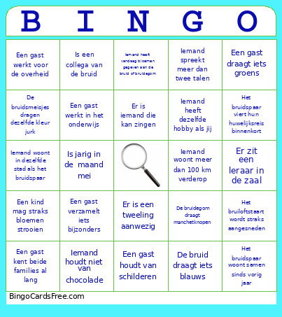 Bruiloft Jorn En Hilde Bingo Card 2