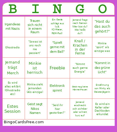 BS Bingo Card