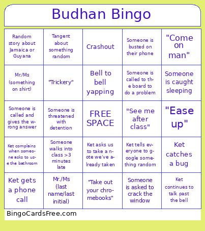 Budhan Bingo