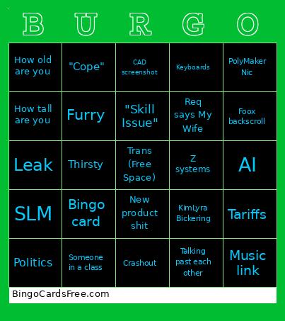 Burgo Server Bingo