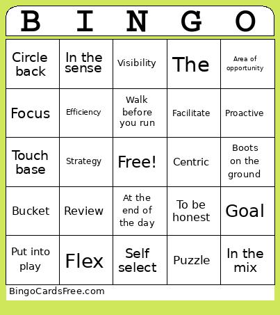 Buzzword BINGO